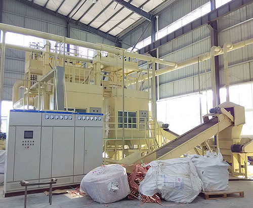 Scrap circuit board crushing and recycling supply line is mainly used for the separation of metal and non-metal in scrap circuit board, copper-clad bo…